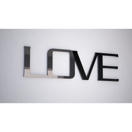 LOVE - napis 3 d na ścianę 