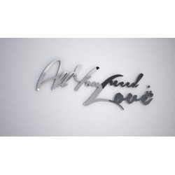 All you need is Love - napis 3 d na ścianę 
