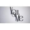 YOU & ME - napis 3 d na ścianę 