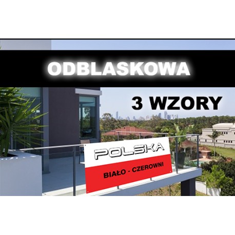 Odblaskowa Flaga Polski - Flaga Kibica