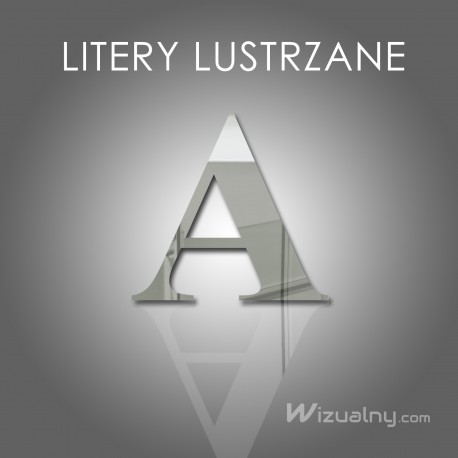 Literki Lustrzane - stwórz własny Napis
