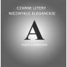 Litery Czarne lub białe - stwórz własny Napis