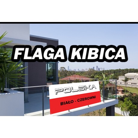 Odblaskowa Flaga Polski - Flaga Kibica